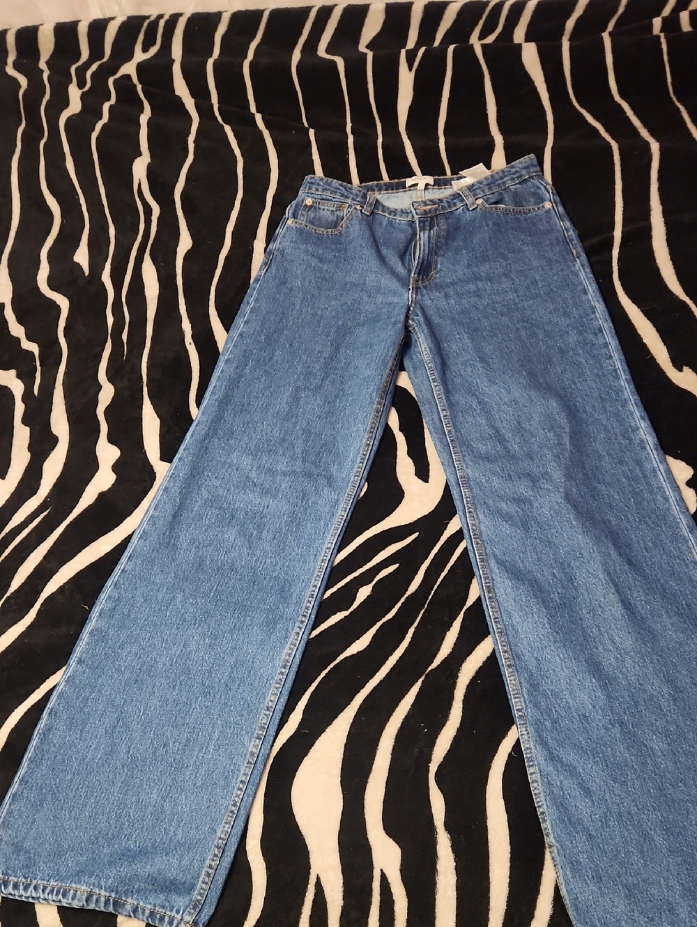 Only Wide-Leg High-Rise Jeans - Blue